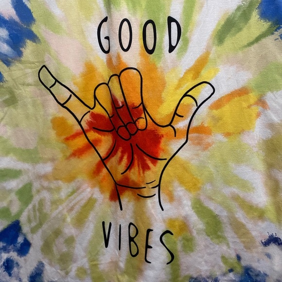 tie-dye good vibes shirt - Picture 3 of 7